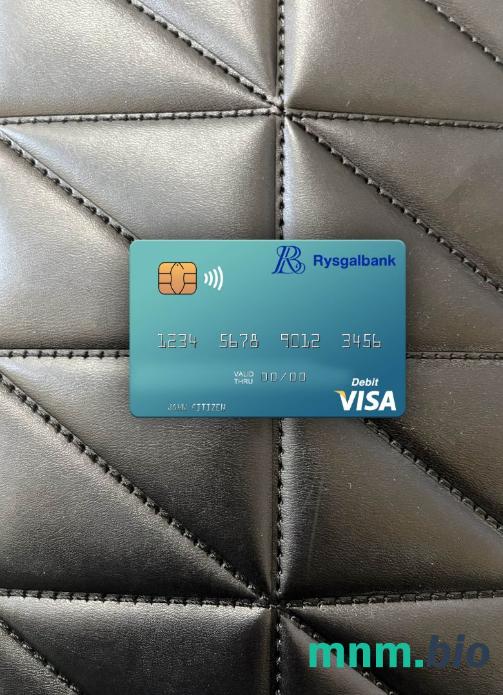 Turkmenistan Rysgal JSCB visa obciążyć card wygląd fotograficzny skan PSD + zdjęcie